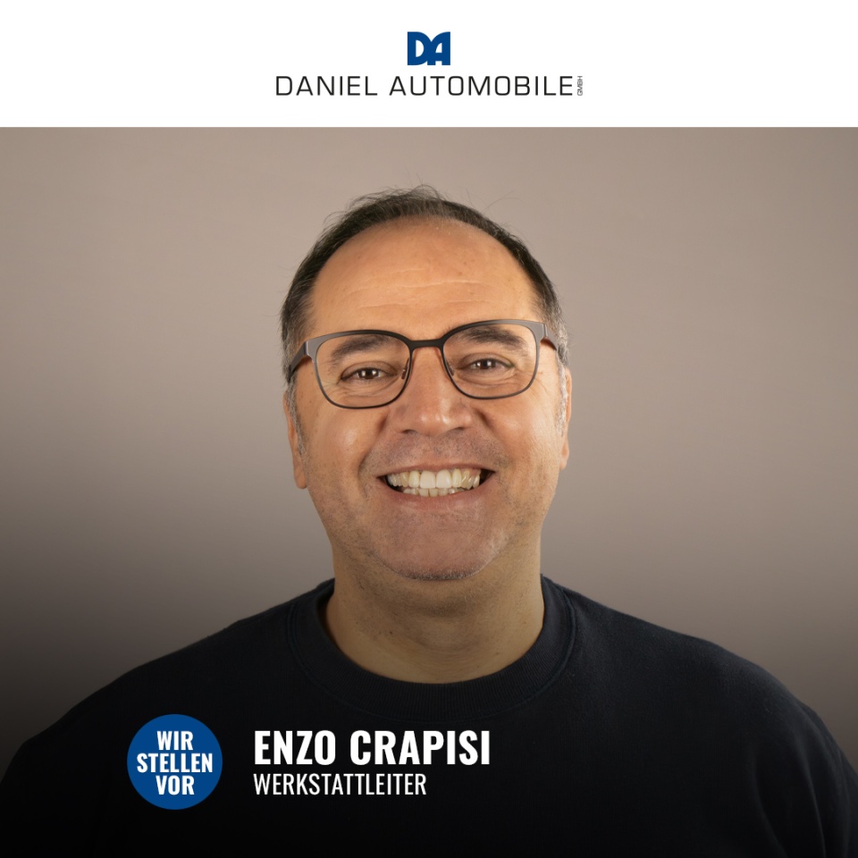 Wir stellen vor: Enzo Crapisi – Unser kompetenter Werkstattleiter! - Heute möchten wir Ihnen ein weiteres wichtiges Gesicht unseres Führungsteams vorstellen: Enzo Crapisi!